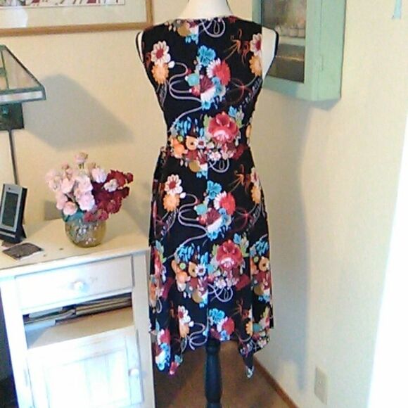 Aqua Blue Handkerchief Hem Dress - Picture 8 of 13